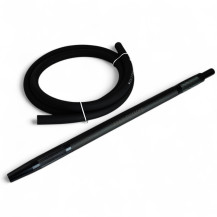 Amy Deluxe Carbonica Hybrid – Schwarz/Silber – Mundstück und Schlauch