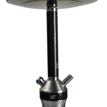 Amy Deluxe Carbonica Hybrid – Schwarz/Silber – Shisha-Körper