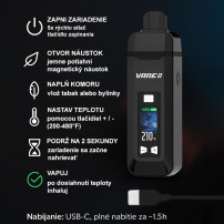 Vaporizer Yocan Vane 2 – Infografik-Anleitung