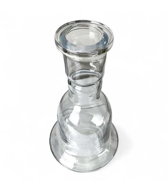 Ersatzvase für Wasserpfeife, 30 cm – Transparent – Draufsicht
