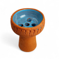 Hookah Crown – Terrakottablau – Draufsicht