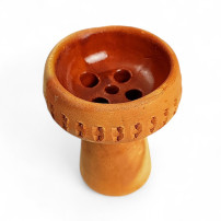 Shisha-Krone – Terrakottabraun – Draufsicht