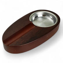 Humidor-Set aus braunem Holz mit Anspitzer und Aschenbecher - Aschenbecher