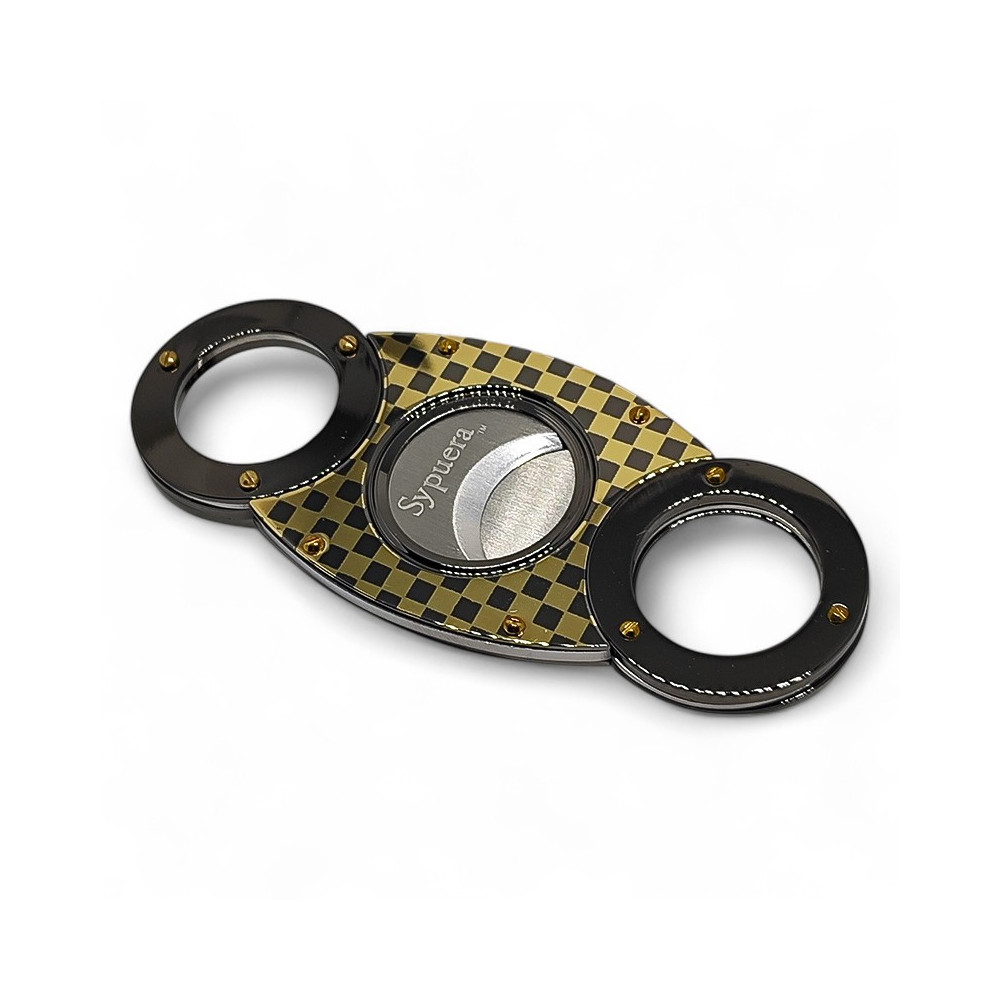 Sypuera Anspitzer – Dunkel & Gold Carbon – Logoansicht