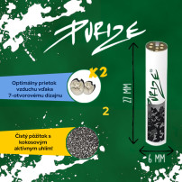 Purize 5-mm-Kohlefilter – Superflach – Aktivkohlefilter – Infografik