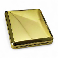 Goldenes Zigarettenetui mit Gummiband