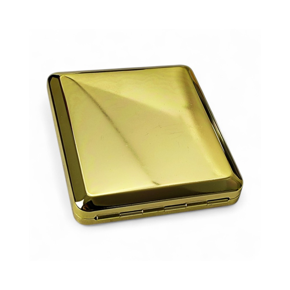 Goldenes Zigarettenetui mit Gummiband