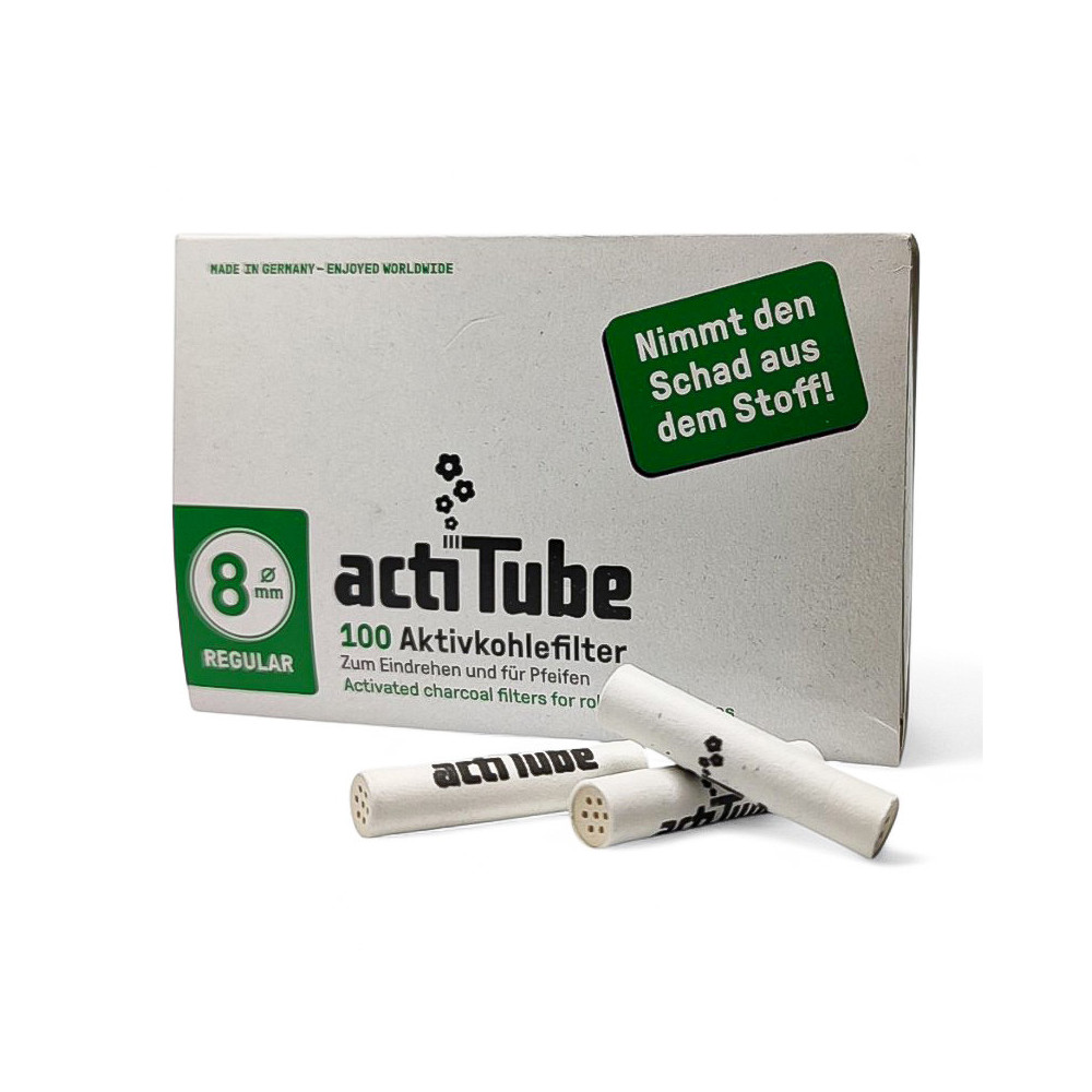 Aktivkohlefilter ActiTube 100 Stück (8 mm)