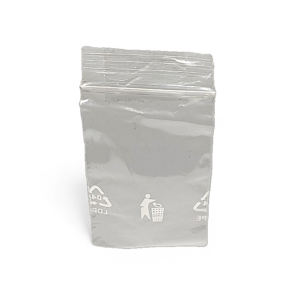 100 Stück transparente Zip-Beutel