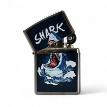Zippo-Feuerzeug – Shark Design