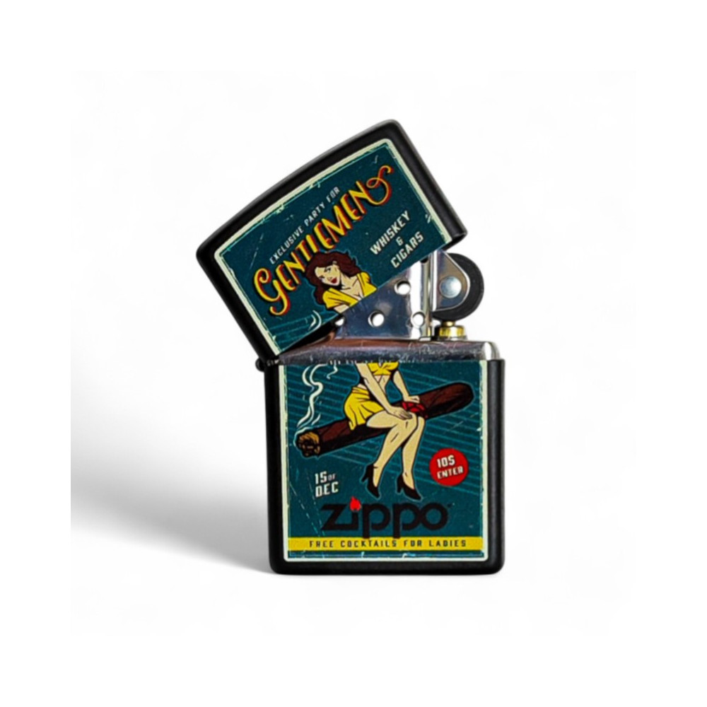 Zippo-Feuerzeug – Cigar Girl Design