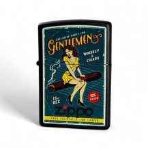 Zippo Feuerzeug – Zigarrenmädchen-Design – Geschlossen