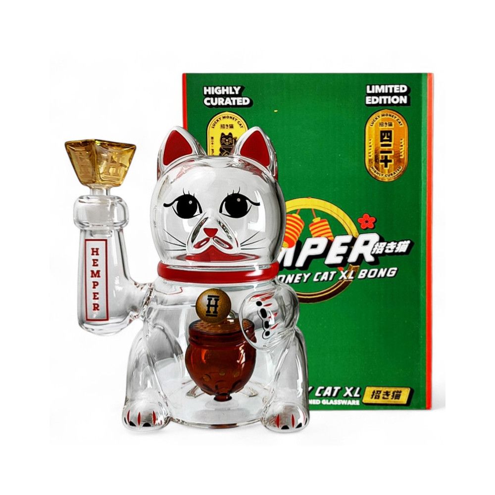 Glasbong - Lucky Cat XL - mit Box