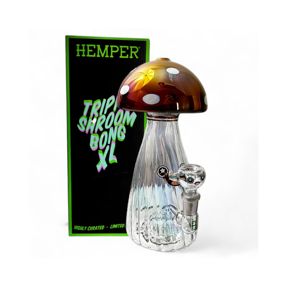 Glasbong - Trippy Shroom XL - mit Geschenkbox