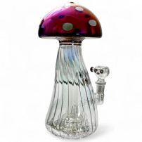 Glasbongo – Trippy Shroom XL – Rückansicht von der Seite