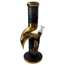 Glasbong - BLAZE Glass Honey Gold - Ansicht von der anderen Seite