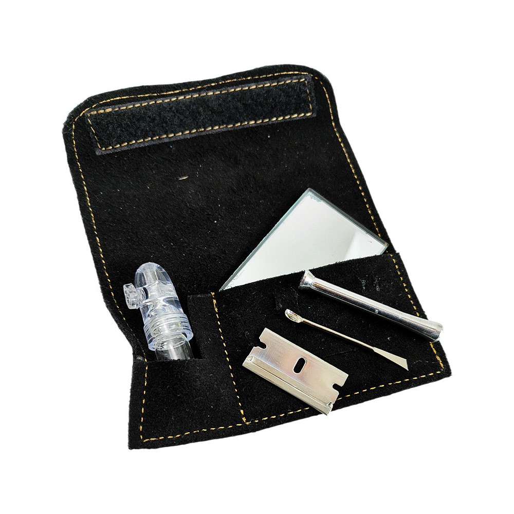 Schnupftabak-Set Schwarz