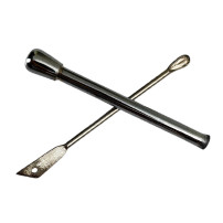 Schnupftabak-Set Schwarz – Schnupftabakdose und Löffel