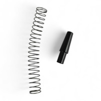 Silikon-Shisha-Schlauch Kaya – Schwarz – Feder und Adapter