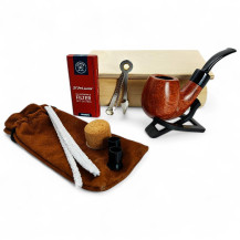 Kastanienbraunes Raucherset
