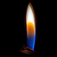 NIFTY RBR Feuerzeug, Farbmix – Ansicht der Flamme