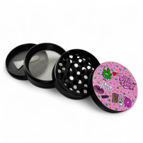 Bong-Set „Baked Bunny“ – Grinder – zerlegt