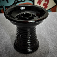 Shisha Crown Mikro Bowl – Schwarz – auf Textil platziert