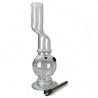 Bong Acryl, schiefe Farbmischung, 31 cm - ausgeklappt