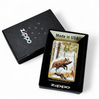 ZIPPO Wildschwein-Feuerzeug - in Originalverpackung
