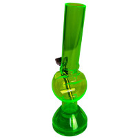 Bong aus Acryl in Apfelform mit Grinder - Rückansicht von Turbo