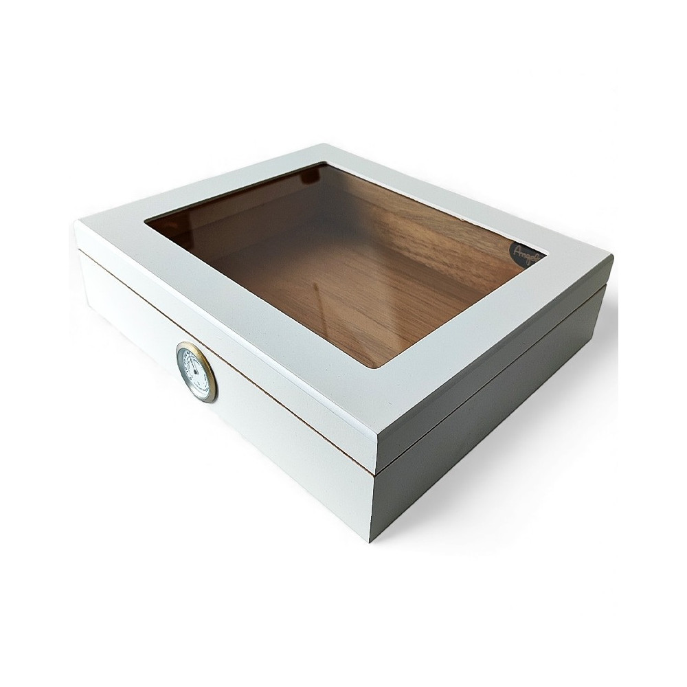 Humidor Weiß Matt - geschlossen