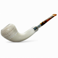 Meerschaum-Pfeife der Spitzenklasse 12915 – Seitenansicht