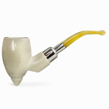 Meerschaum-Pfeife der Spitzenklasse 12888 – Seitenansicht