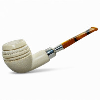 Meerschaum-Pfeife der Spitzenklasse 12906 – Seitenansicht