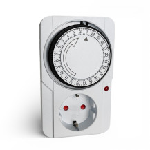 Schaltersteckdose mit Zeitschaltuhr TG-22A 24h (Schuko Typ F, 16A)