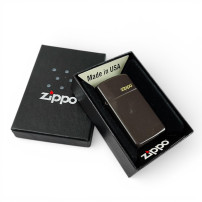 ZIPPO Slim Feuerzeug, braun - in Originalverpackung