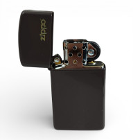 ZIPPO Slim Feuerzeug Braun - Offen