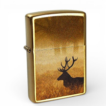 ZIPPO Feuerzeug Hirsch im Nebel