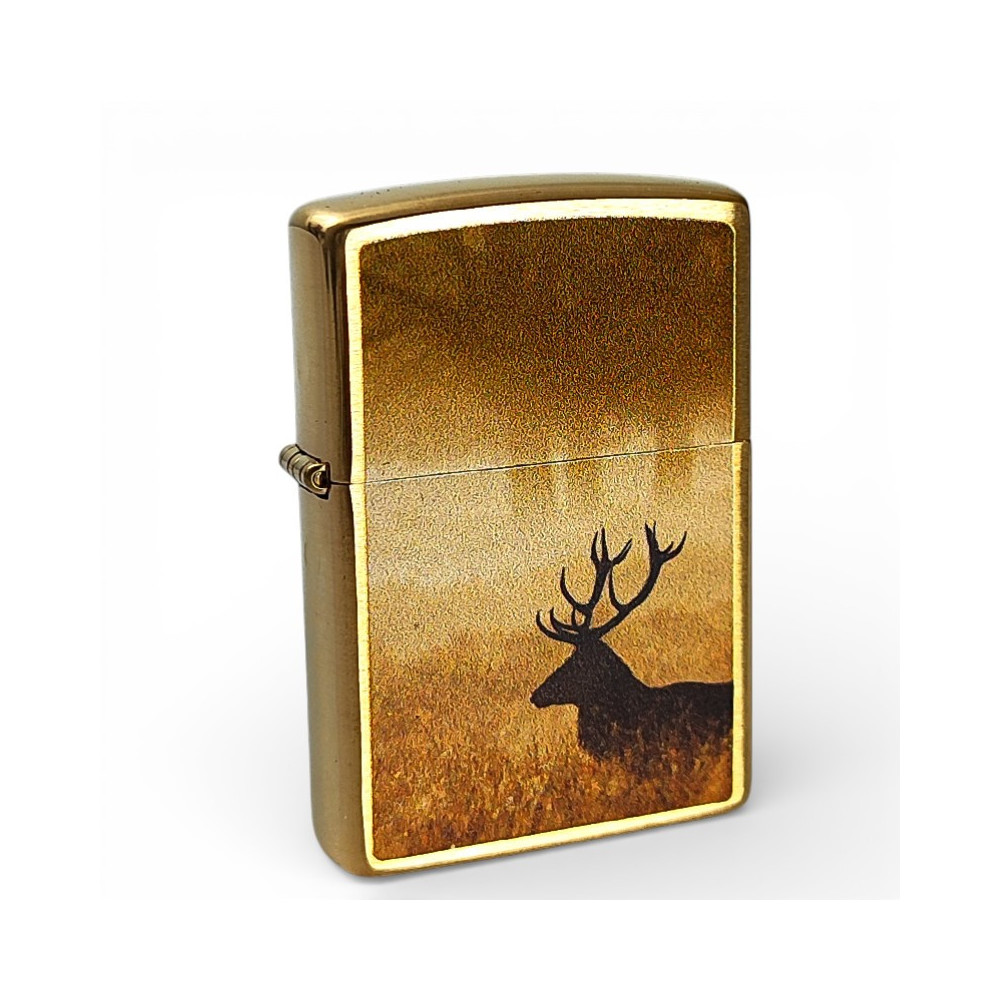 ZIPPO Feuerzeug Hirsch im Nebel