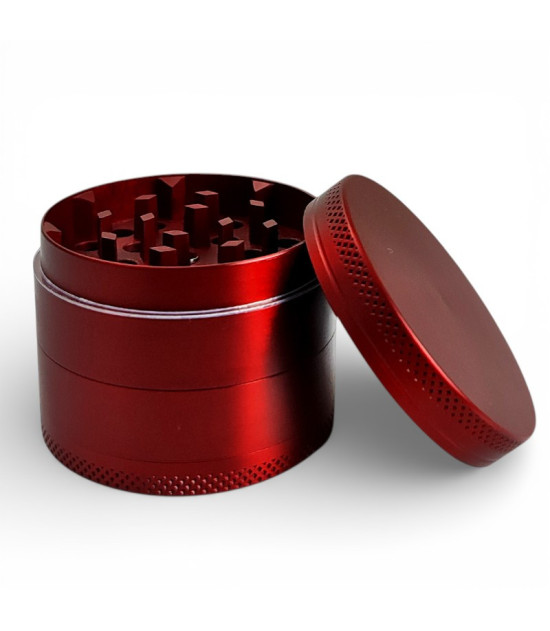 Grinder Alumini 50mm rot - Auflagefläche des Grinders