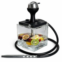 Titanium Cube Shisha – moderner Würfel in Grau