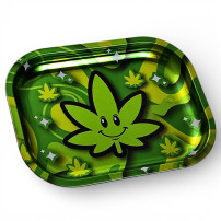 Fire Flow Roll Tray Happy Leaf 14x18 - gelegt