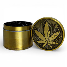 Schleifmaschine 50 mm/4 Gold Geometrisches Blatt