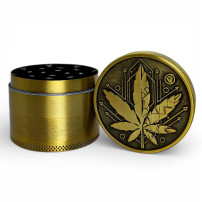 Schleifmaschine 50 mm/4 Gold Geometrisches Blatt
