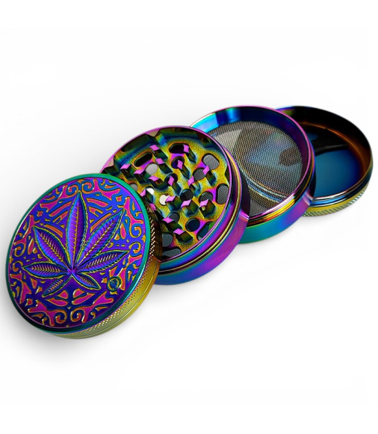 Grinder 60mm/4 Icy Trance Leaf - zerlegt