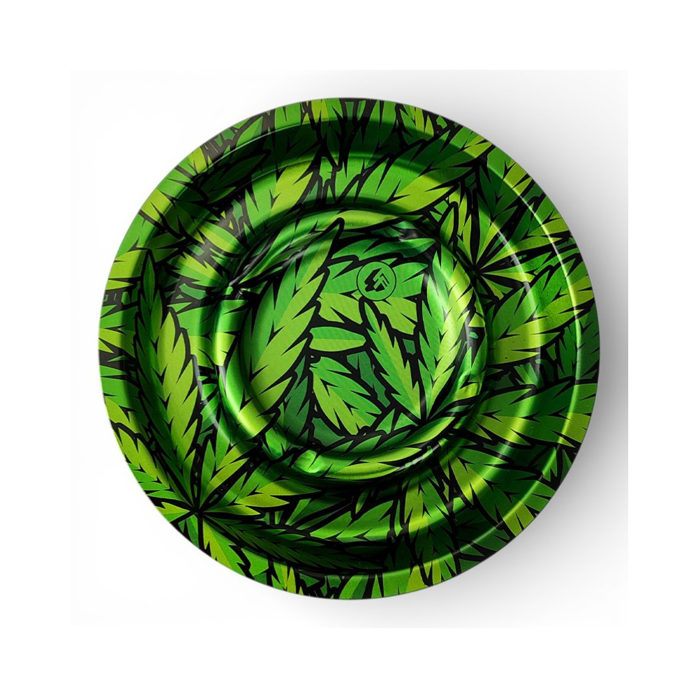 Ashtray Coffeeshop Leaves Green