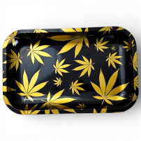 Roll Tray Gold Leaves