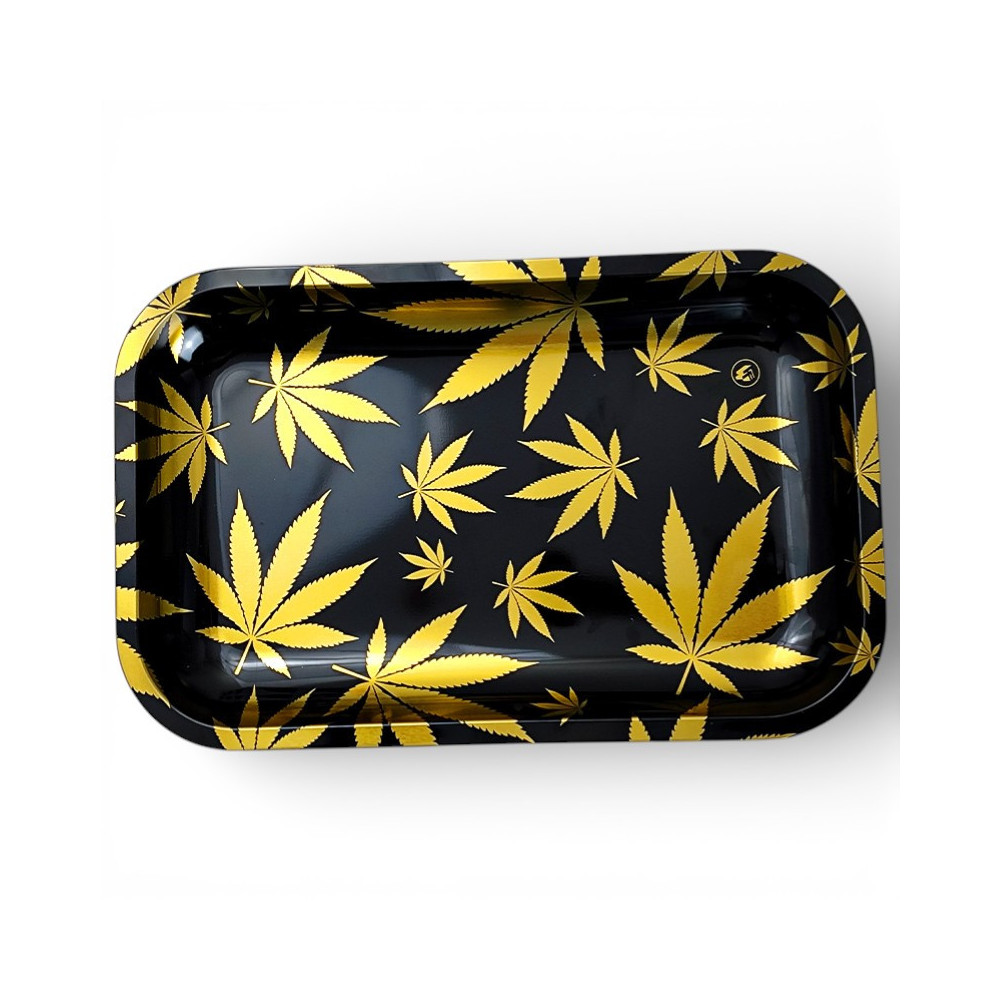 Roll Tray Gold Leaves
