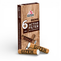 Gizeh Kohlefilter Braun 6 mm/10 Stück