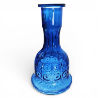 Kamelfarbene Wasserpfeifenvase - blau